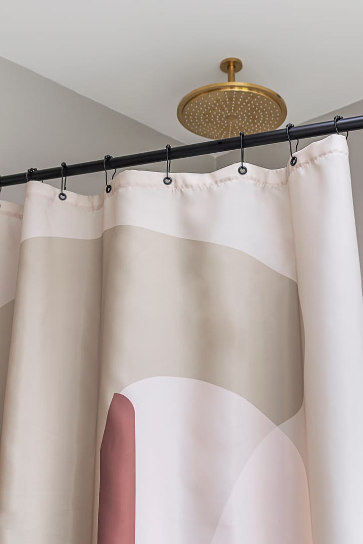 Aqua hooks for shower 窗帘 十件套装, 黑色 Mette Ditmer