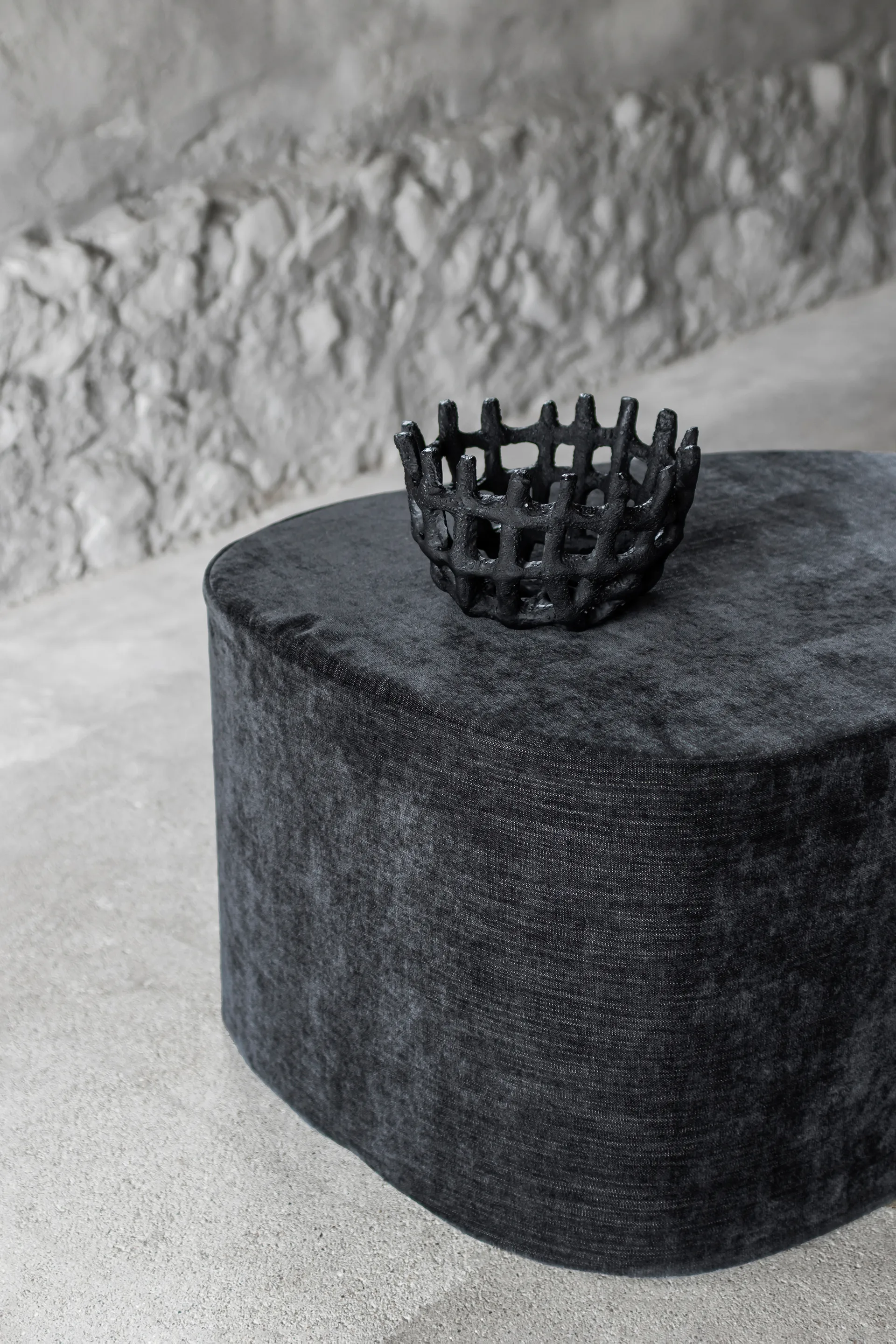 Art Piece braided basket, 黑色 Mette Ditmer