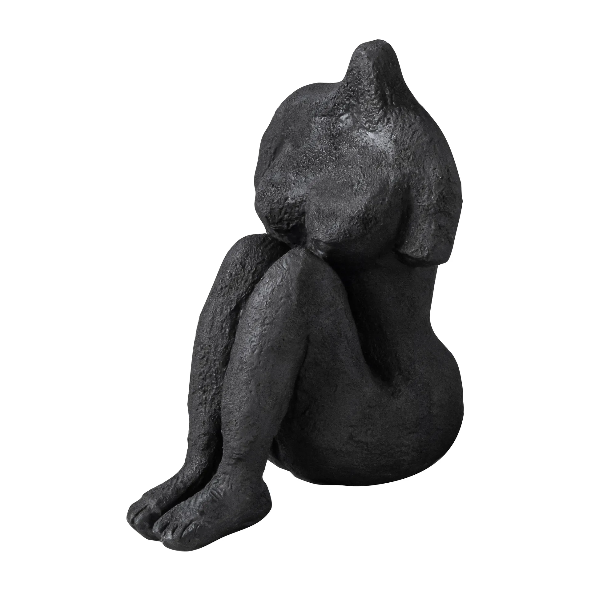 Art piece sitting woman 14 cm, 黑色 Mette Ditmer