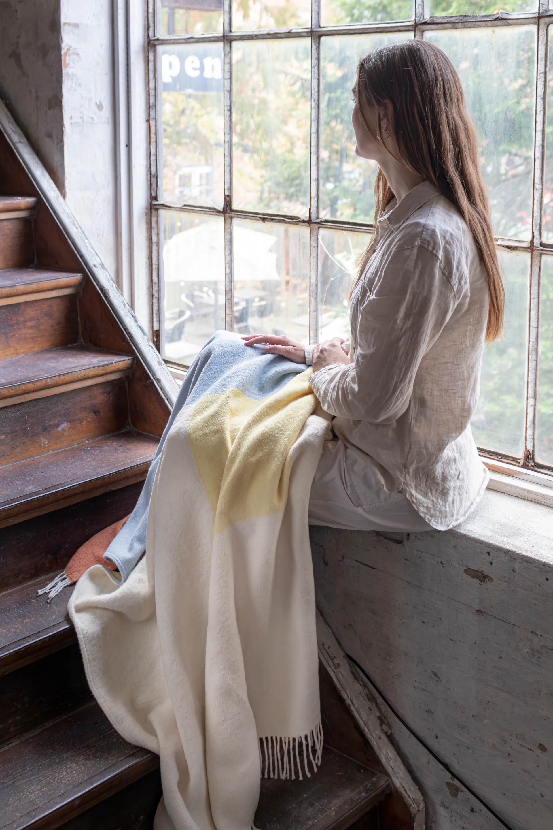 Brick 毯子 125x190 cm, 浅黄 Mette Ditmer