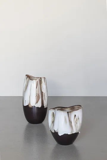 By Hand 大号花瓶 38.5cm - 米白色 - Mette Ditmer