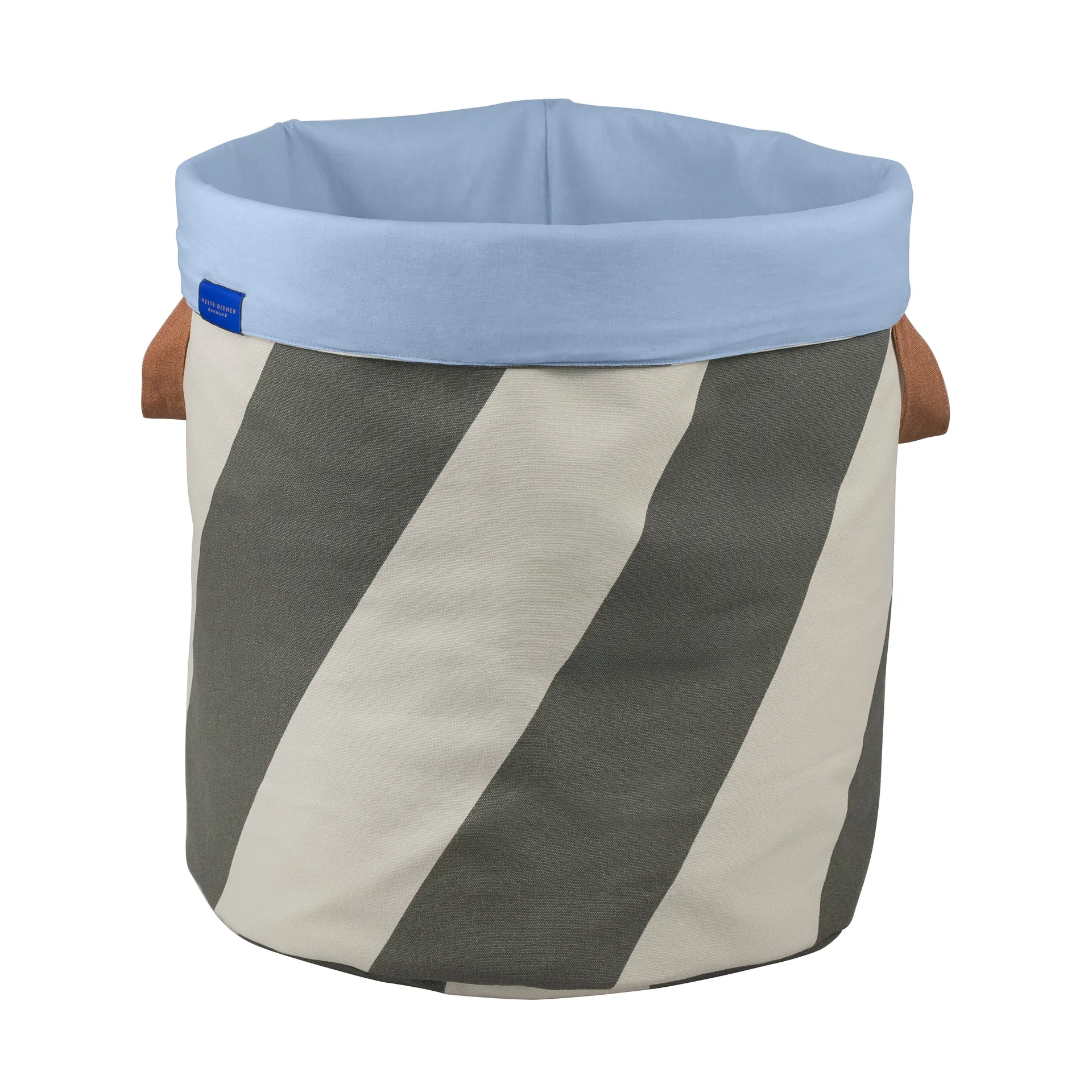 Diagonal 洗衣篮 Ø40x50 cm, Dark 橄榄色-沙色 Mette Ditmer