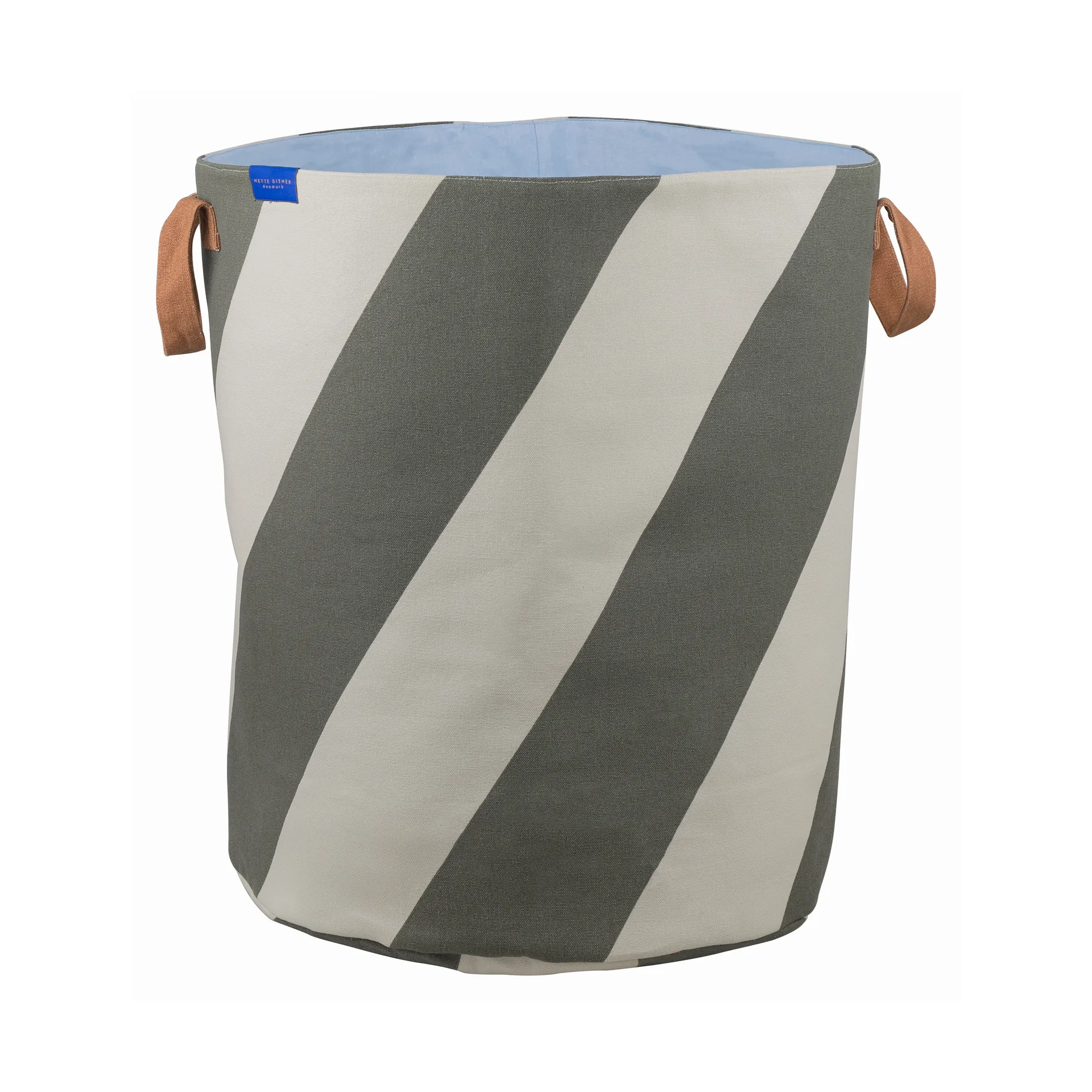 Diagonal 洗衣篮 Ø40x50 cm, Dark 橄榄色-沙色 Mette Ditmer