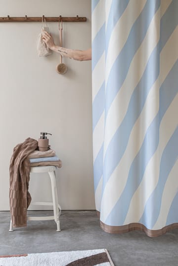 Diagonal shower 窗帘 150x200 cm - 浅蓝 - Mette Ditmer
