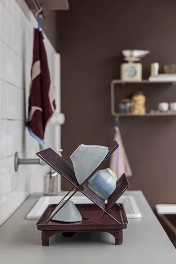 Dry-it dish rack - 酒红色, 29x42 cm - Mette Ditmer