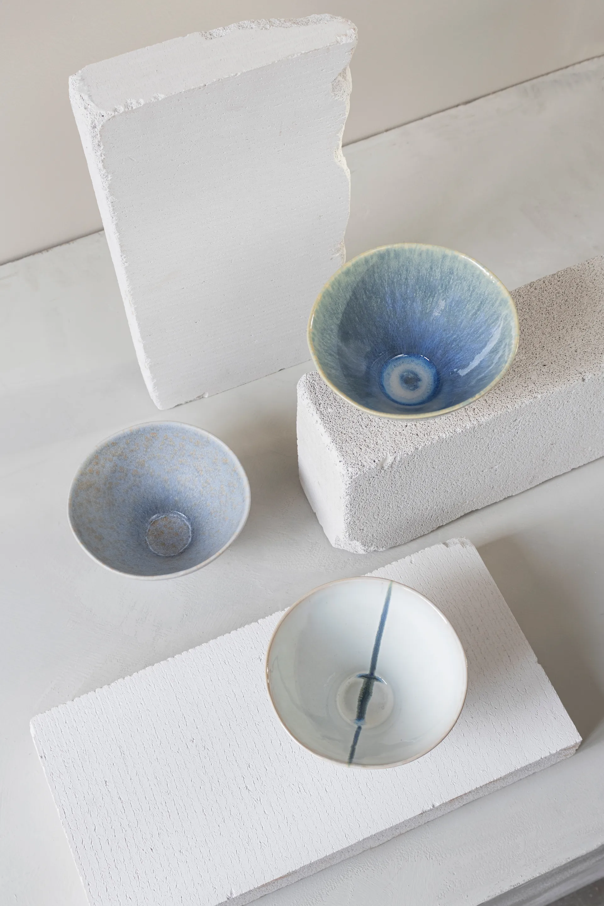 Elements 碗 中 Ø15.5 cm 3件, 蓝色 Mette Ditmer