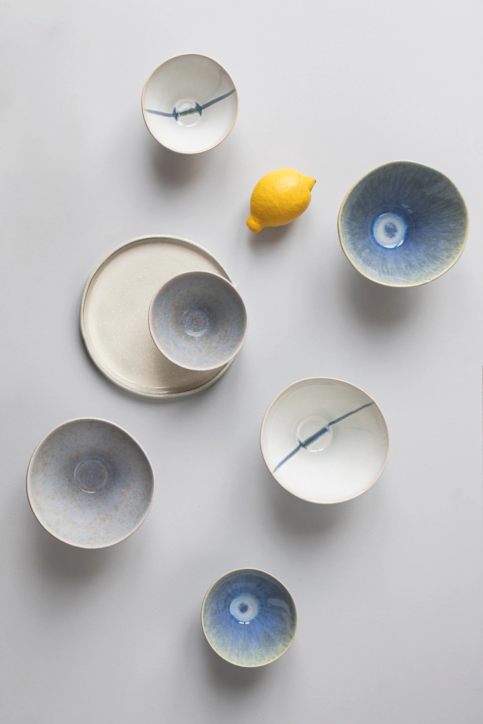 Elements 碗 中 Ø15.5 cm 3件, 蓝色 Mette Ditmer