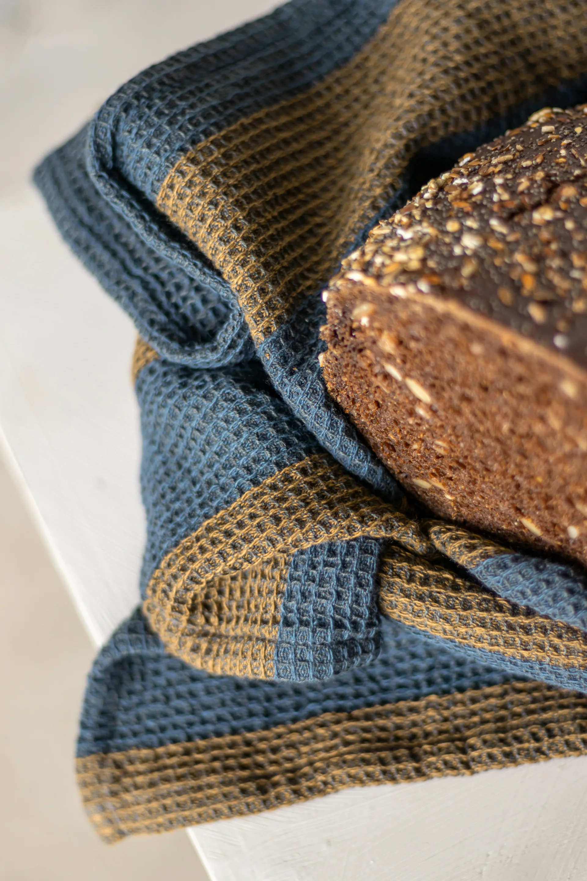 Elvira 厨房巾  50x70 cm, Ochre Mette Ditmer