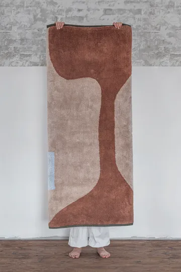 Figura 地垫地毯 - 砖红色_70x150cm - Mette Ditmer