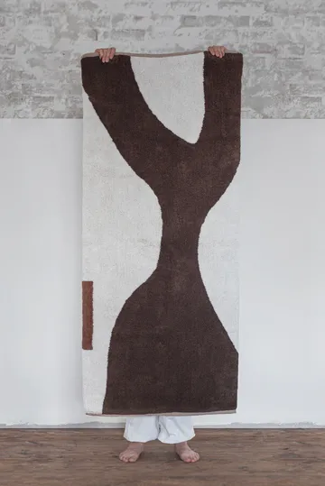 Figura 地垫地毯 - 棕色_70x150cm - Mette Ditmer