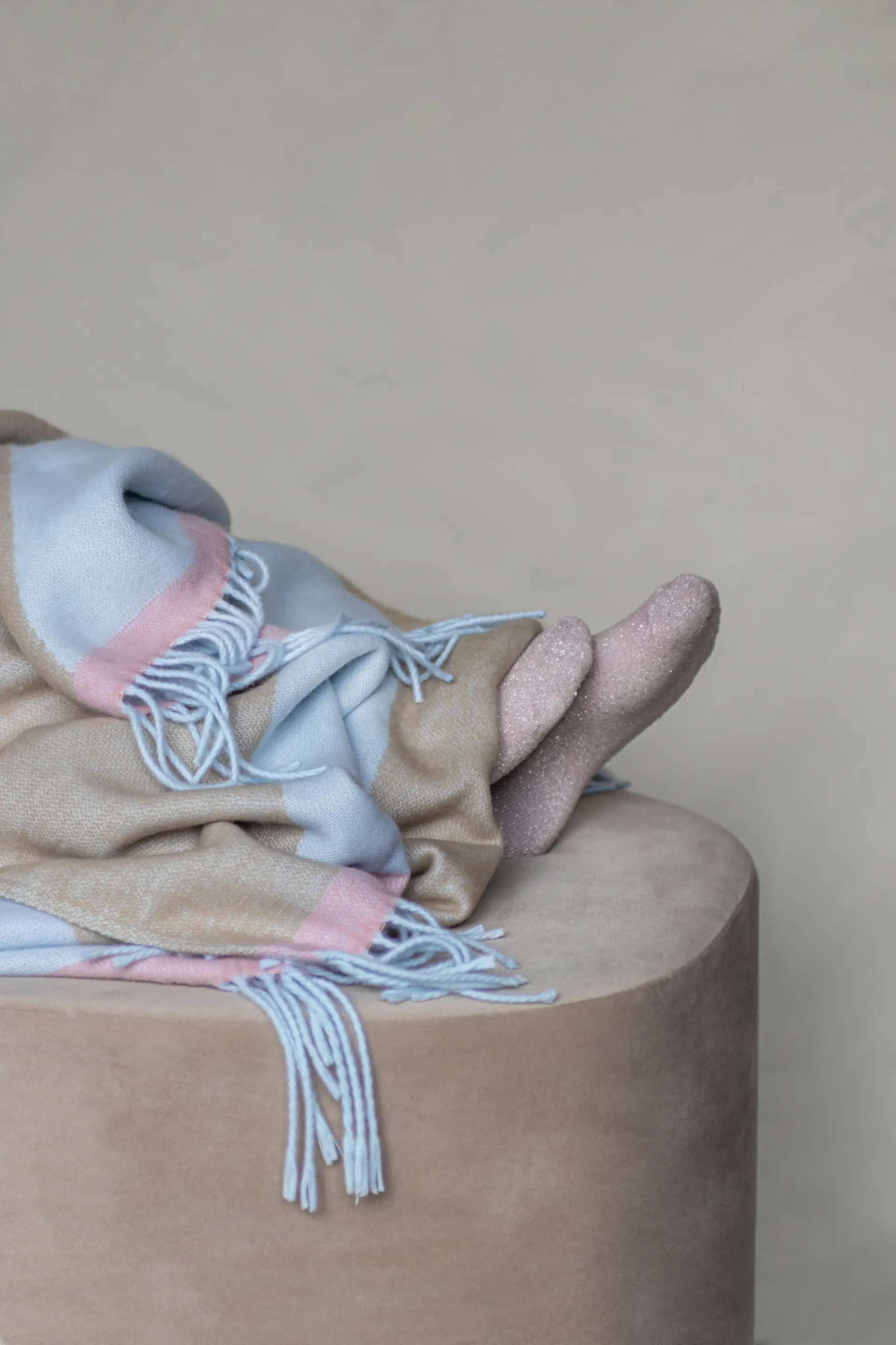 Gallery 毯子  125x170 cm, 沙色 Mette Ditmer