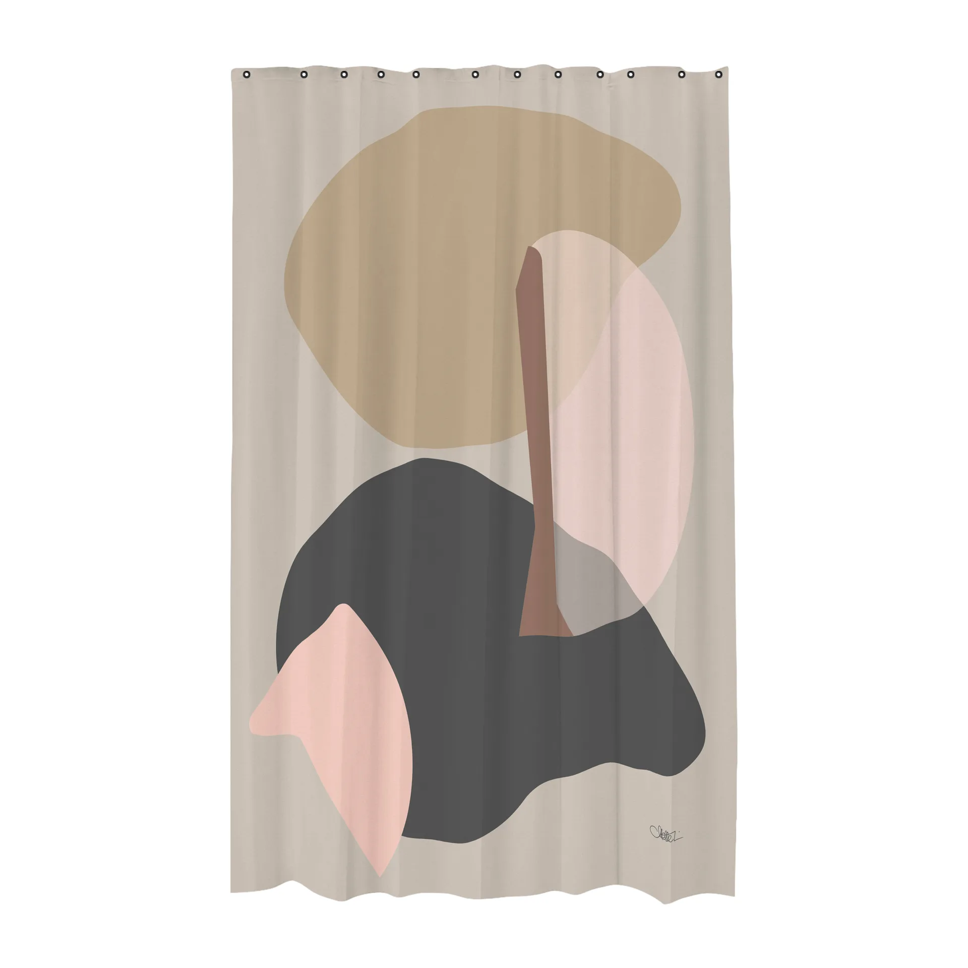 Gallery shower curtain 150x200 cm, 沙色 Mette Ditmer