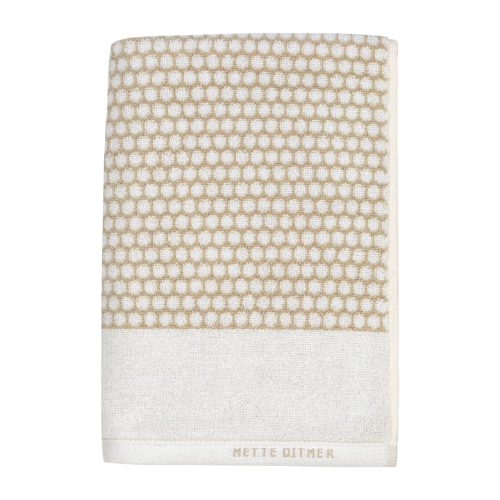 Grid 毛巾  70x140 cm - 沙色-off 白色 - Mette Ditmer