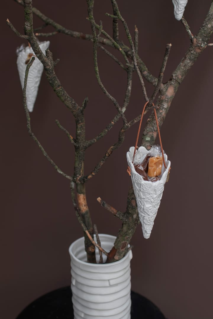 Lace Christmas cone 两件套装, 米白色 Mette Ditmer