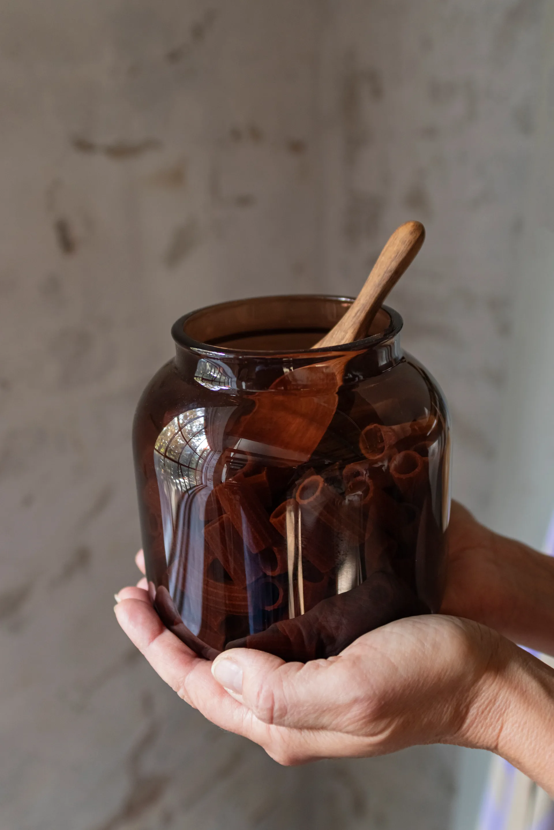 Luna 罐子 （含盖子） 小 13 cm, 褐色 Mette Ditmer