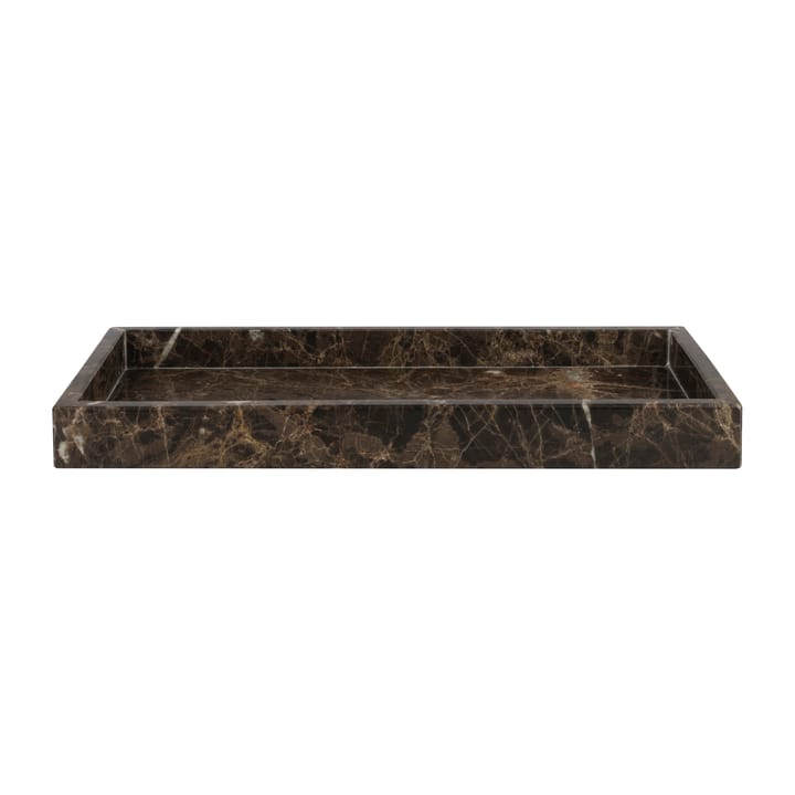 Marble decorative 托盘 16x31 cm - 棕色 - Mette Ditmer