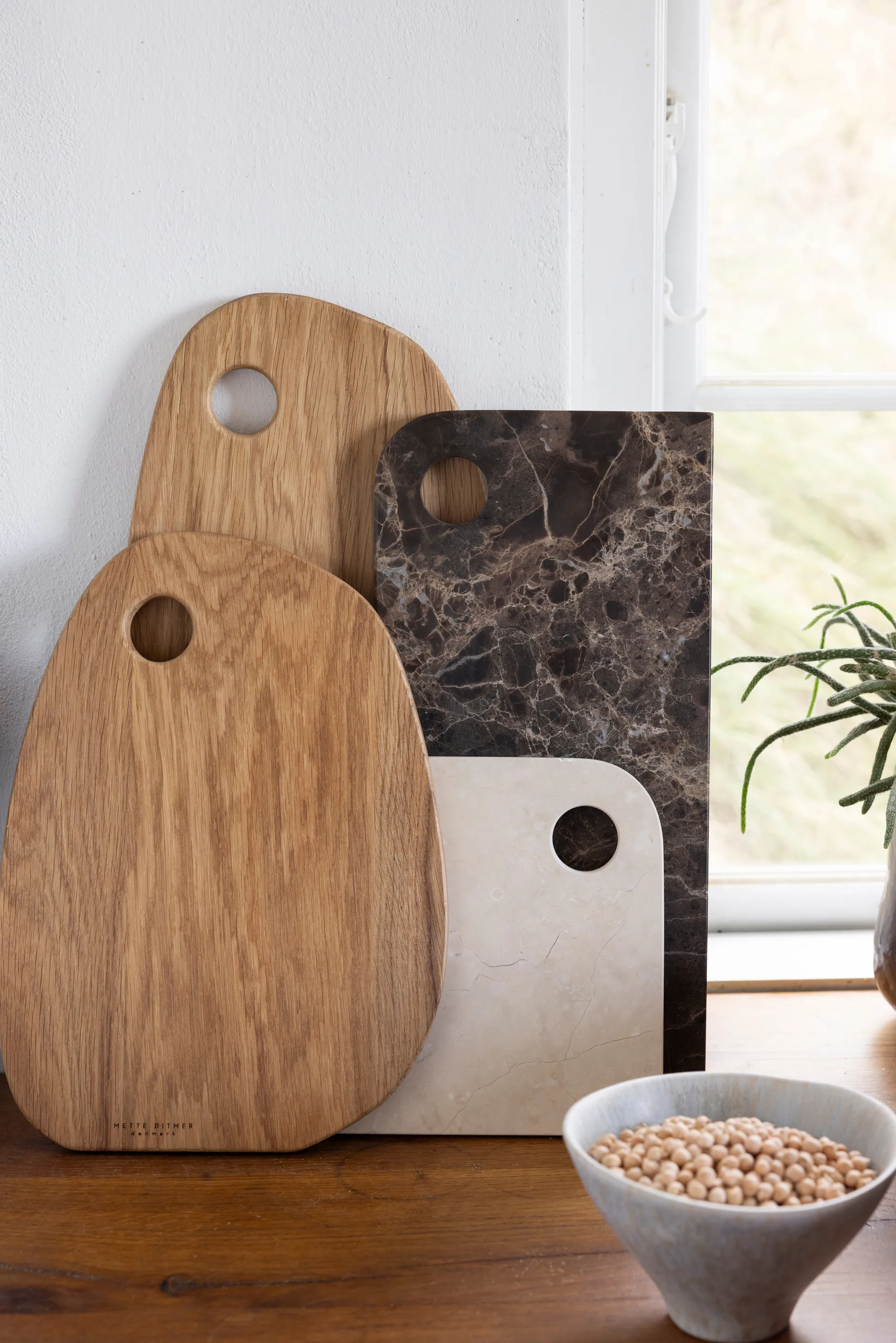 Marble serving 托盘 中 20x30 cm, 沙色 Mette Ditmer