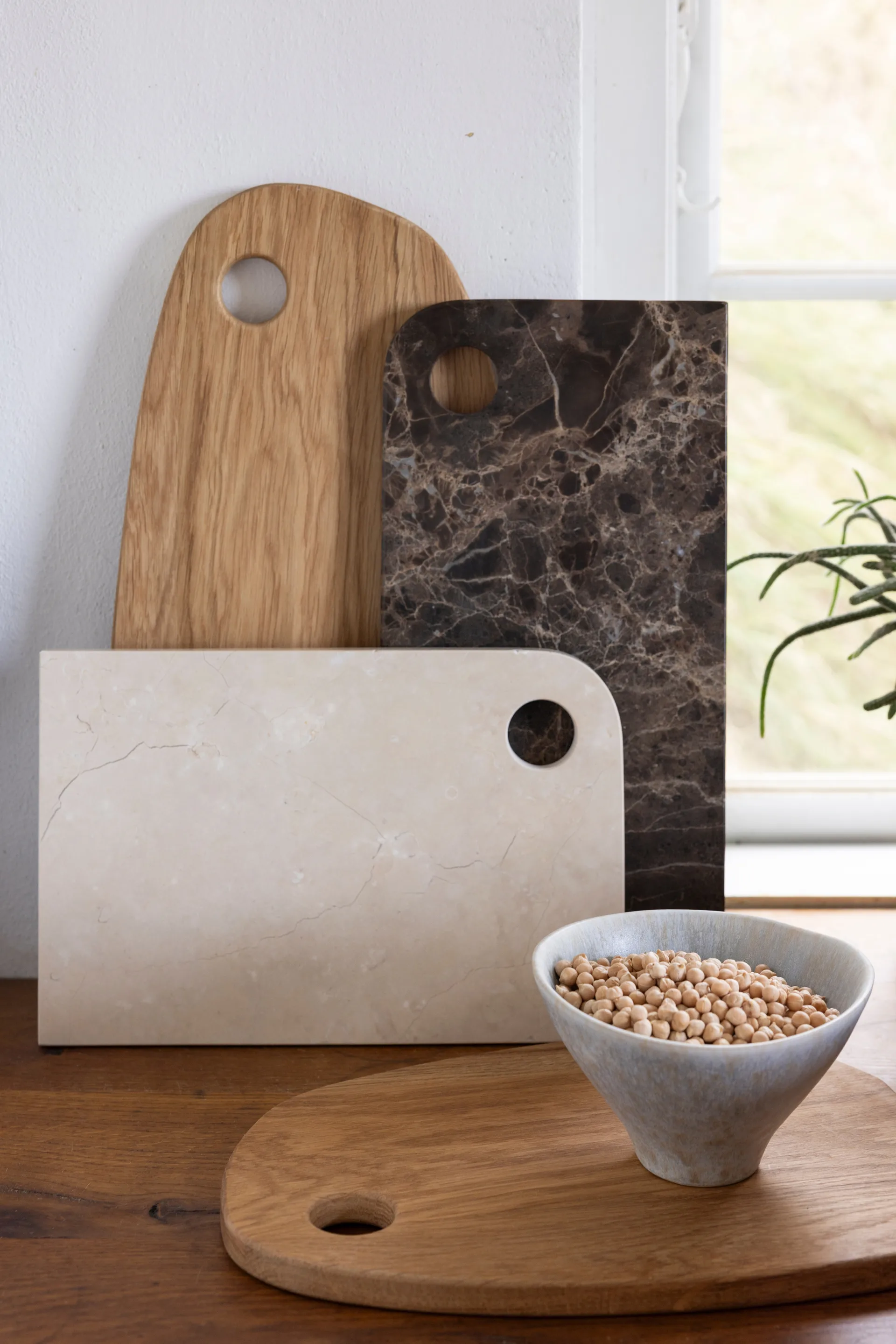 Marble serving 托盘 中 20x30 cm, 沙色 Mette Ditmer