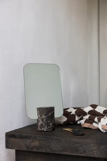 Marble vanity 镜子 - 褐色, 30 cm - Mette Ditmer
