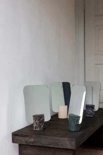 Marble vanity 镜子 - 黑色-灰色, 30 cm - Mette Ditmer