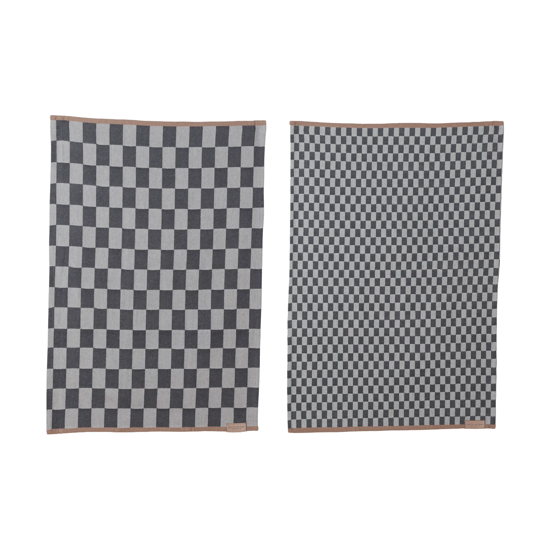 Mini-Max 厨房毛巾 2件装, 灰色（grå），50x70cm Mette Ditmer