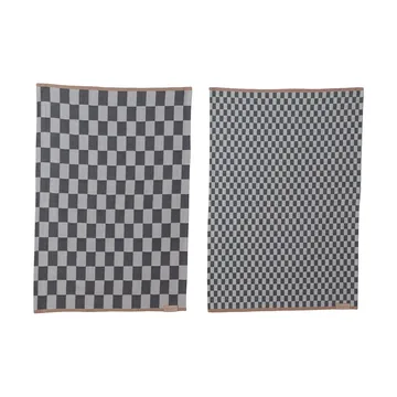 Mini-Max 厨房毛巾 2件装 - 灰色（grå），50x70cm - Mette Ditmer