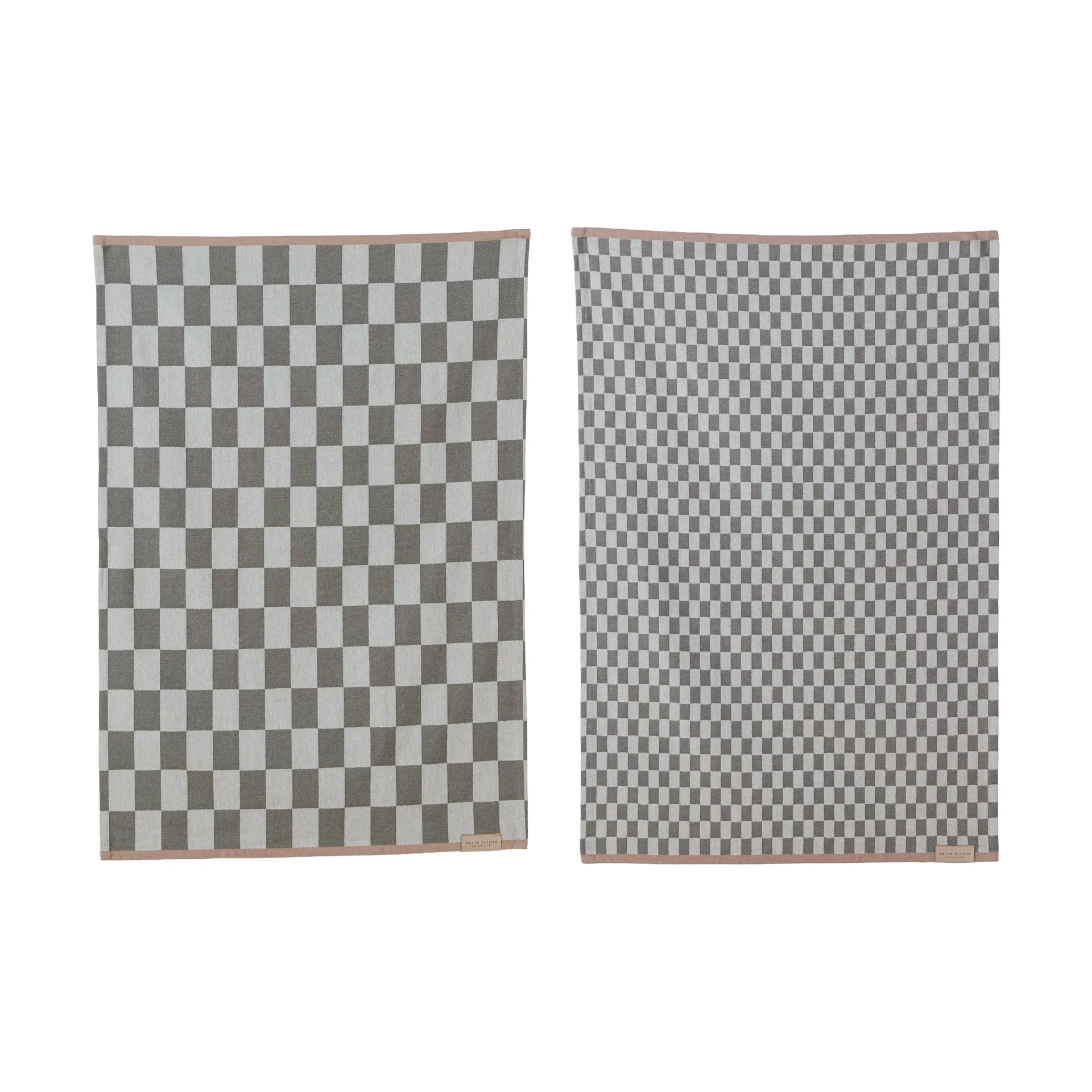 Mini-Max 厨房毛巾 2件装, 灰色（grå），50x70cm Mette Ditmer