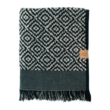 Morocco毛巾50x90cm - 黑白色 - Mette Ditmer