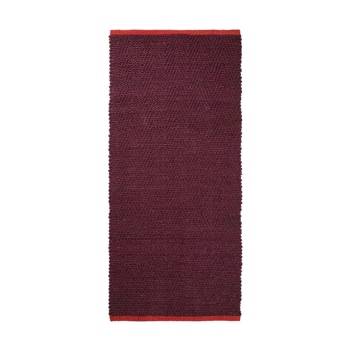 Notes 长条地毯70x150cm - 酒红色 - Mette Ditmer