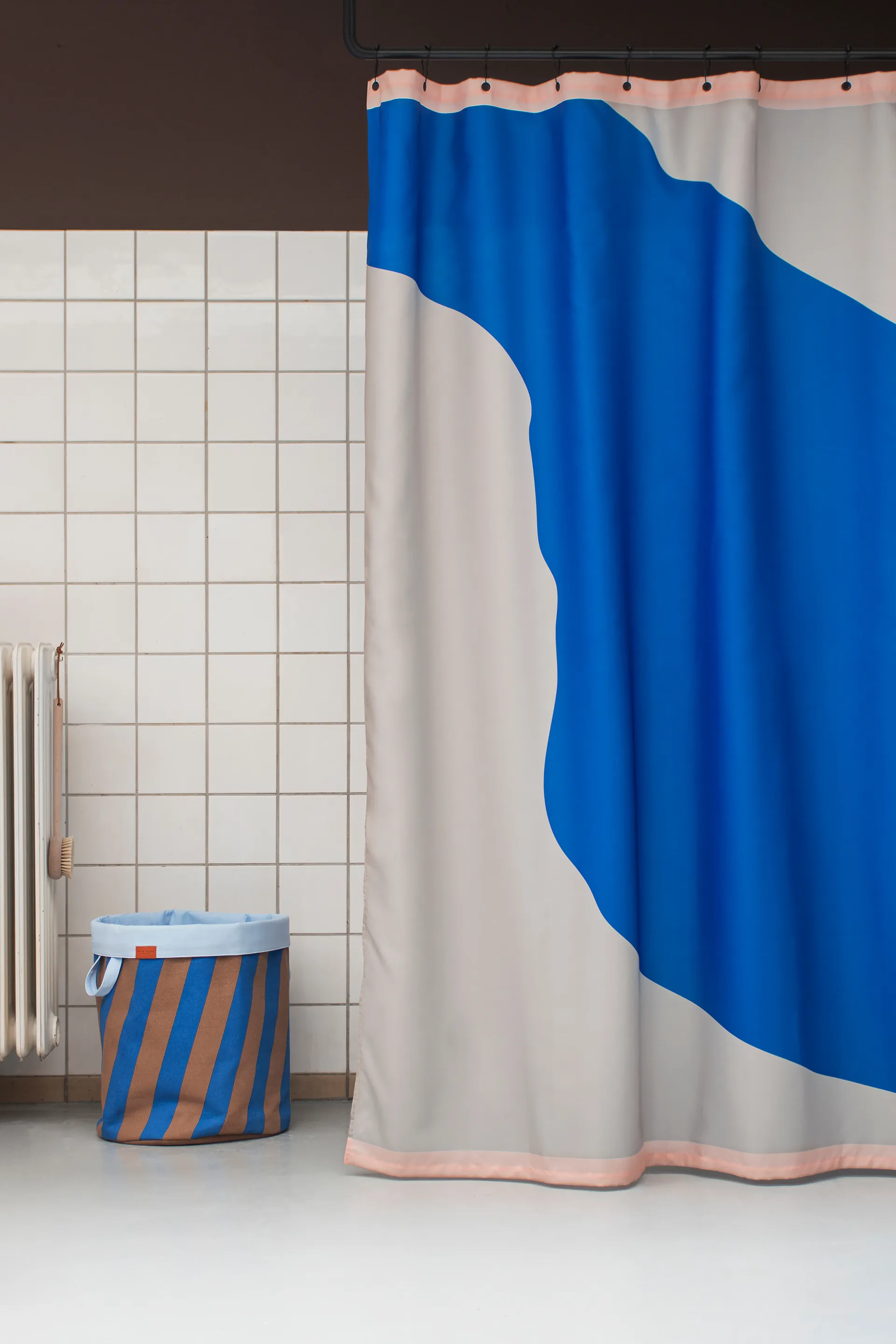 Nova Arte shower 窗帘 150x200 cm, 浅绿色-钴蓝色 Mette Ditmer