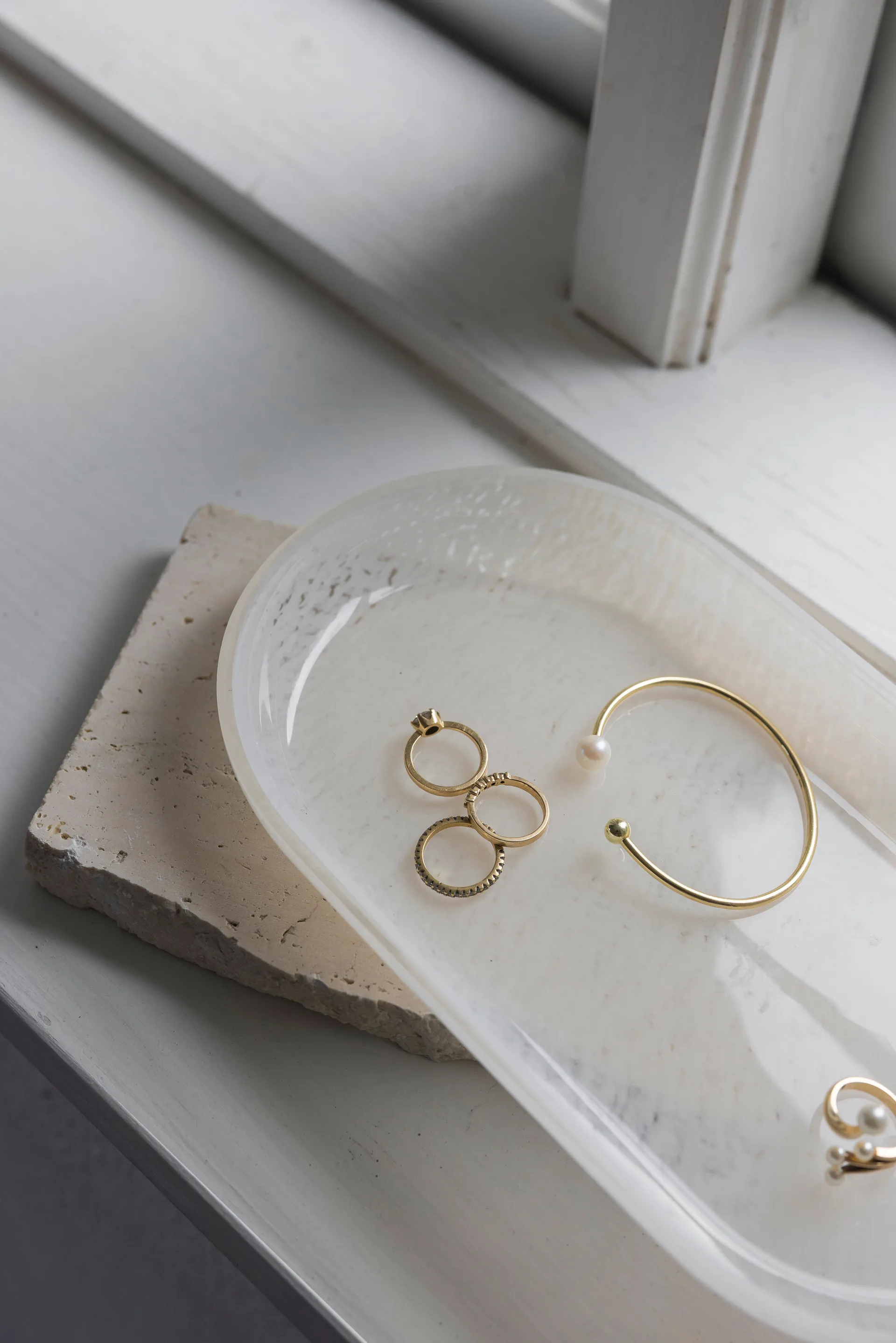 Opal 托盘, 亚麻色, 14x25.5 cm Mette Ditmer