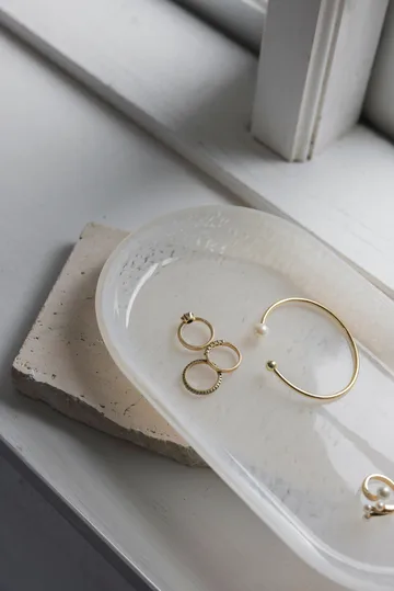 Opal 托盘 - 亚麻色, 14x25.5 cm - Mette Ditmer