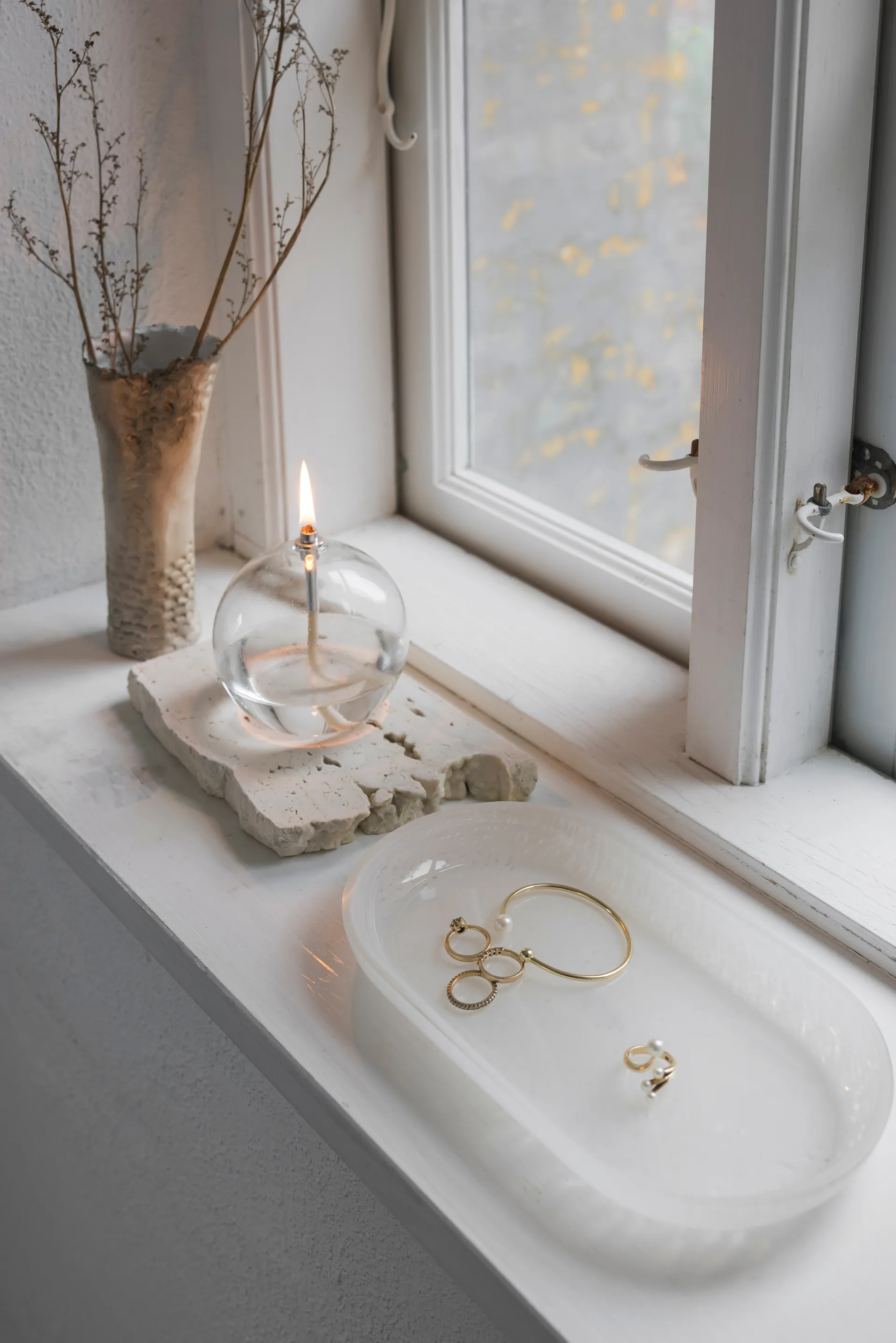 Opal 托盘, 亚麻色, 14x25.5 cm Mette Ditmer