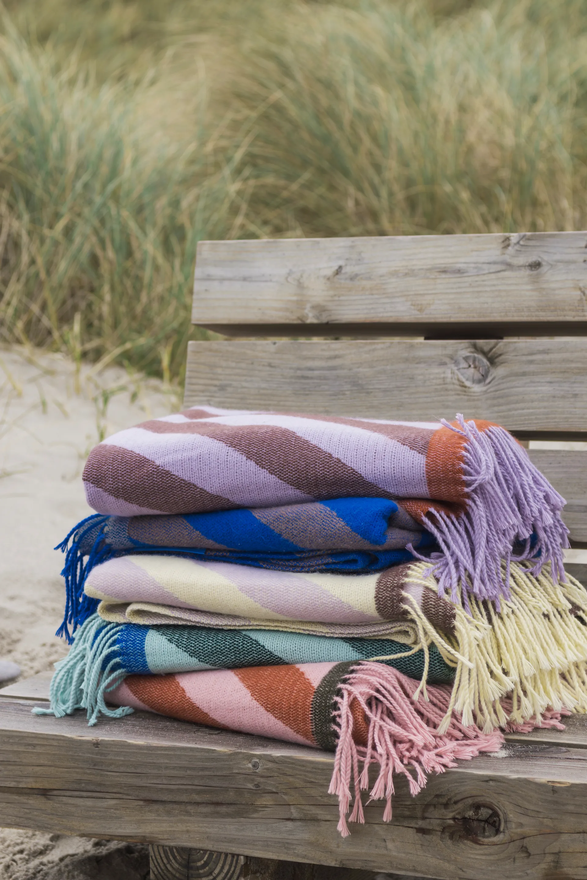 Retro 毯子 125x170 cm, 褐色 Mette Ditmer