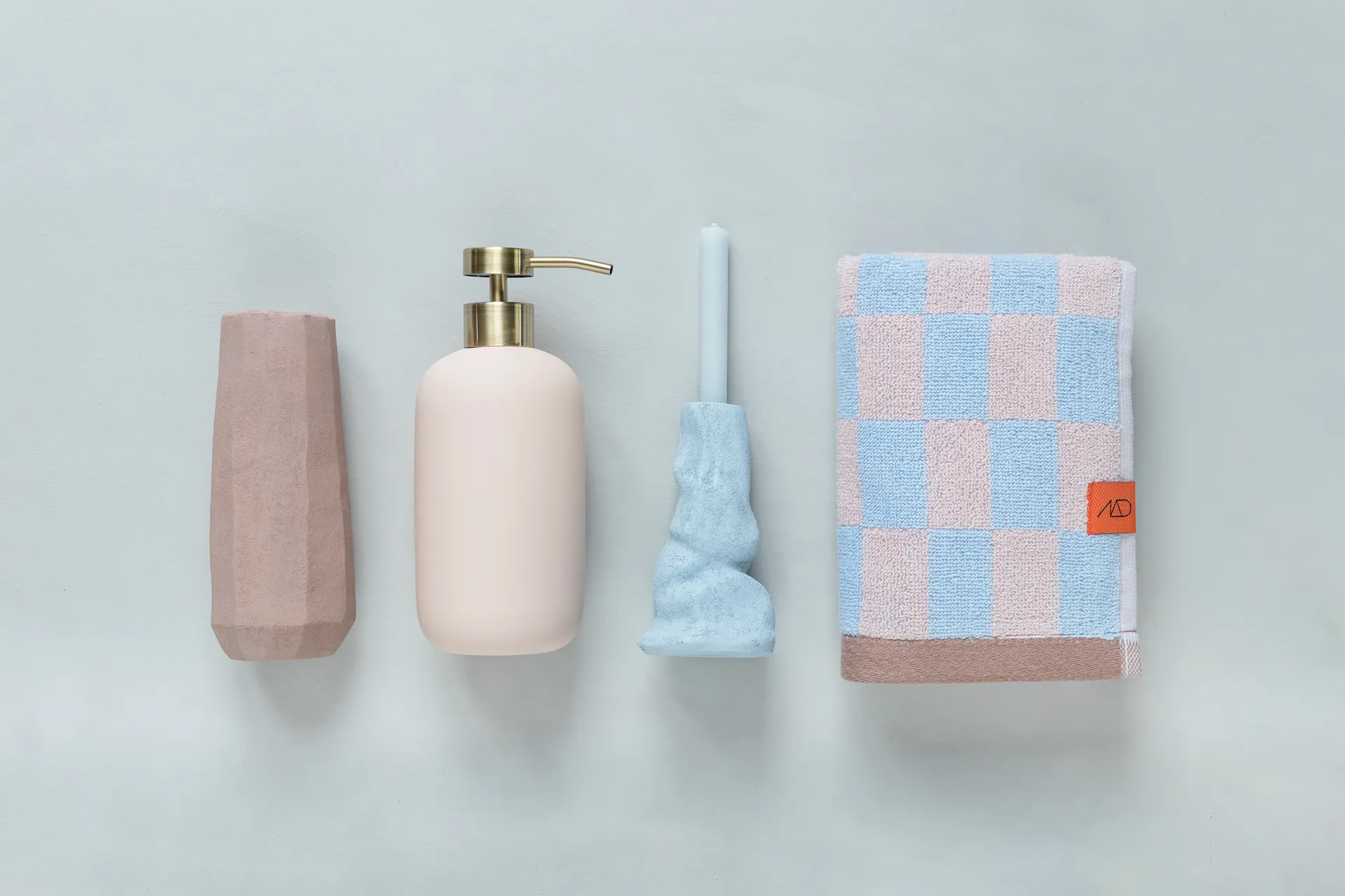 Retro 毛巾, Light blue, 40x55 cm, 2 pcs Mette Ditmer