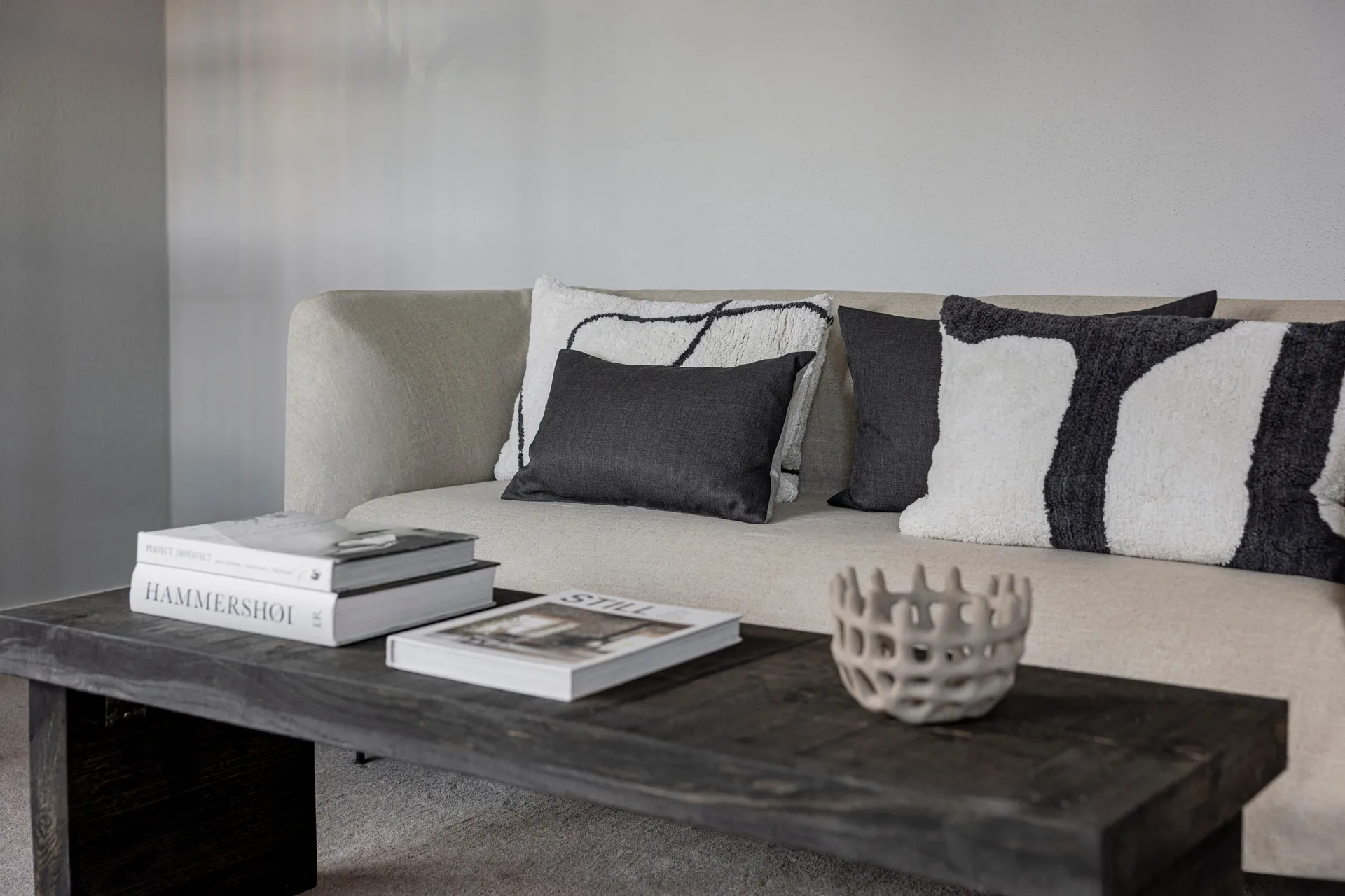 Scala 靠枕套, Stone 灰色, 30x50 cm Mette Ditmer