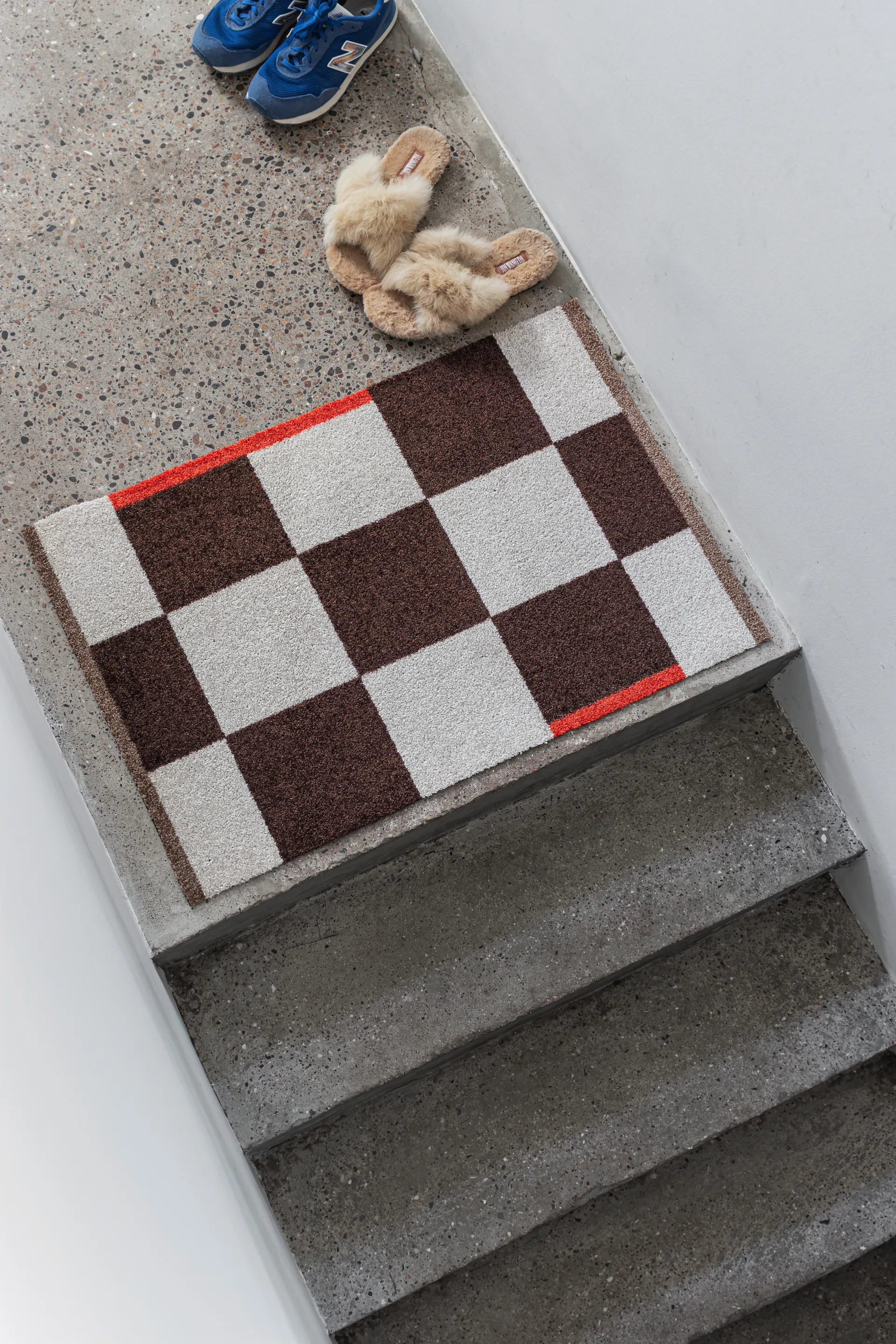 Square all-圆形地毯 小, 褐色 Mette Ditmer