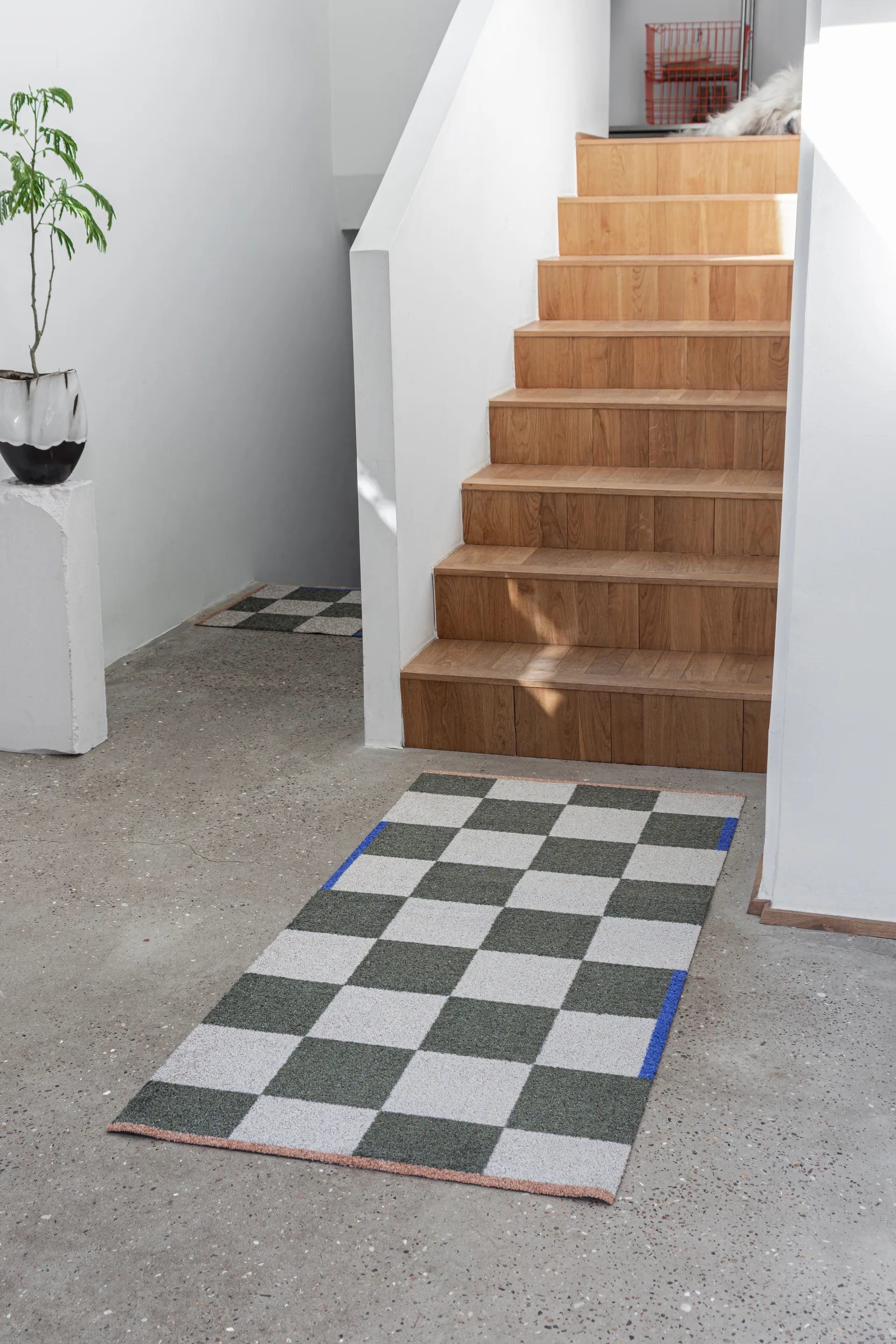 Square all-圆形地毯 大, Dark 橄榄色 Mette Ditmer