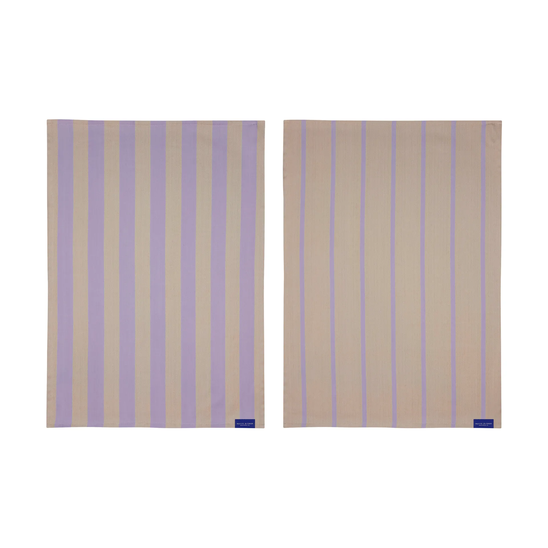 Stripes 厨房巾 50x70 cm 两件套装, 沙色 Mette Ditmer