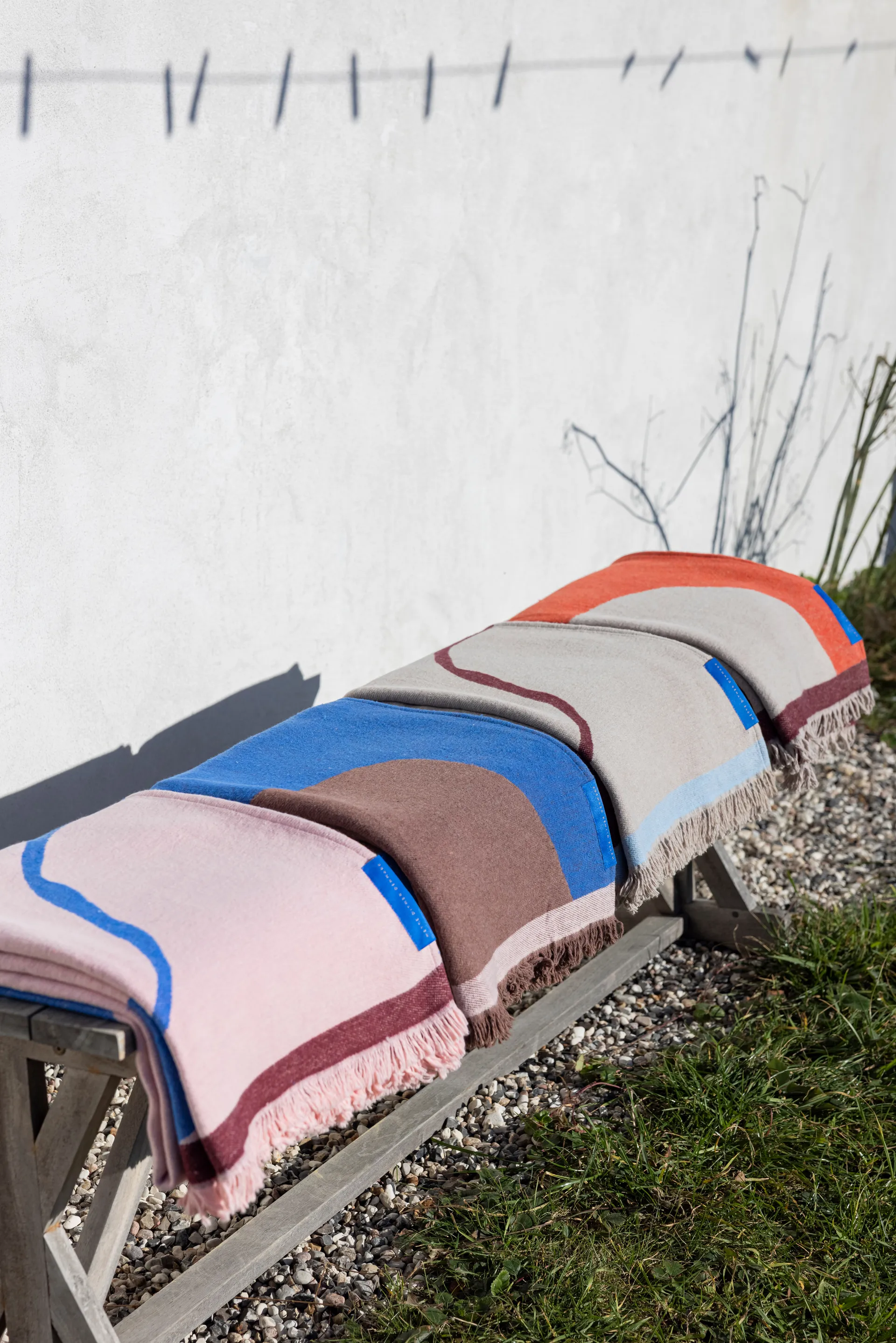 Studio 毯子 毯子, 贝壳白 粉色, 130x175 cm Mette Ditmer