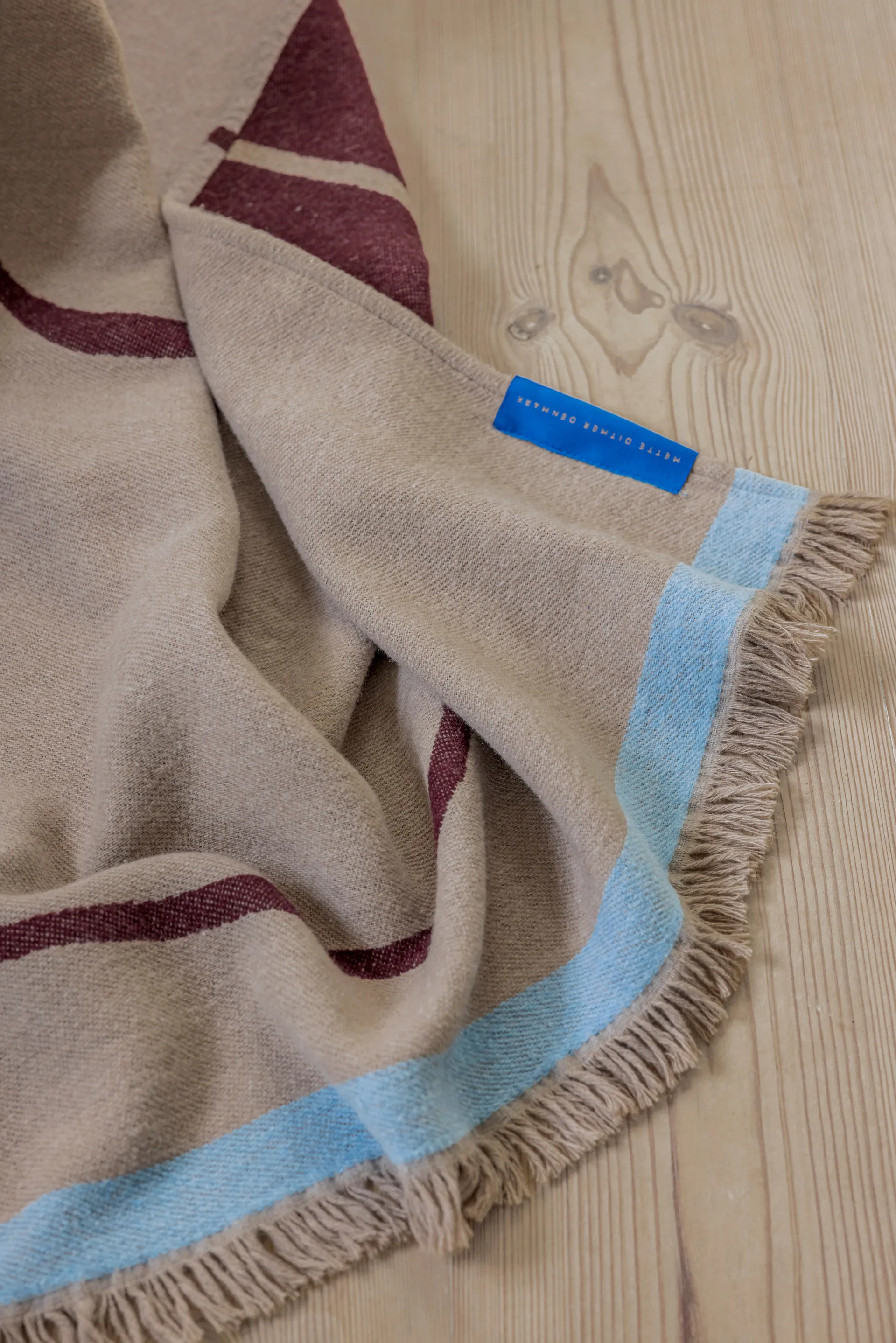 Studio 毯子 毯子, 酒红色, 130x175 cm Mette Ditmer