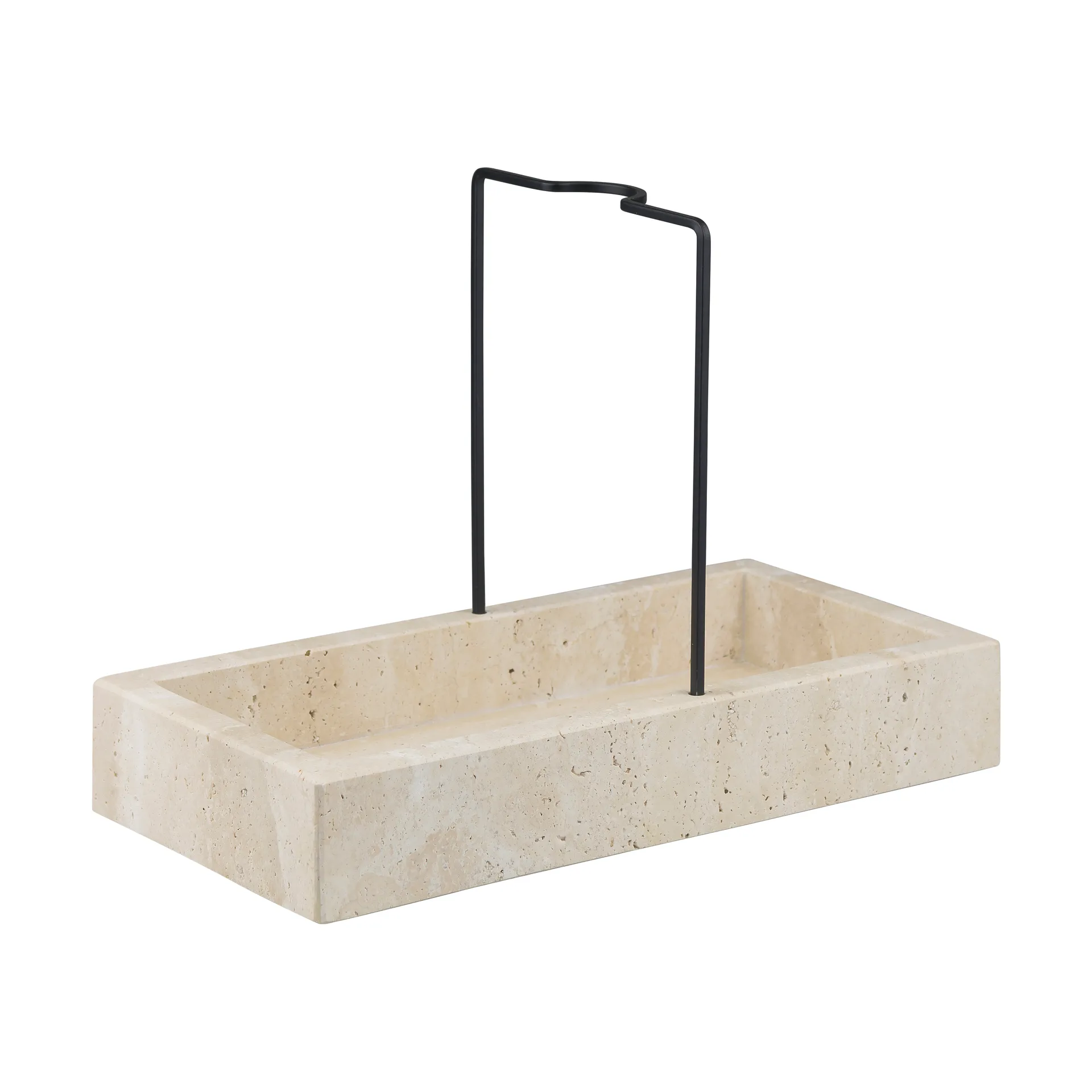 Travertine countertop organizer 12x23.5 cm, 亚麻色 Mette Ditmer