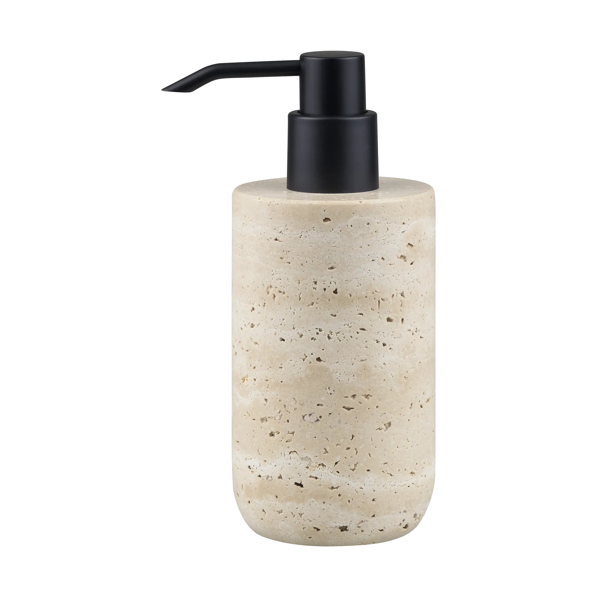Travertine soap pump 17.5 cm, 亚麻色 Mette Ditmer