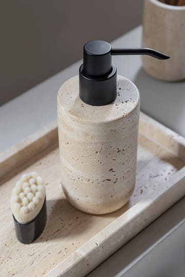 Travertine soap pump 17.5 cm - 亚麻色 - Mette Ditmer