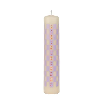 Twentyfour advent 蜡烛 25 cm - Light lilac - Mette Ditmer