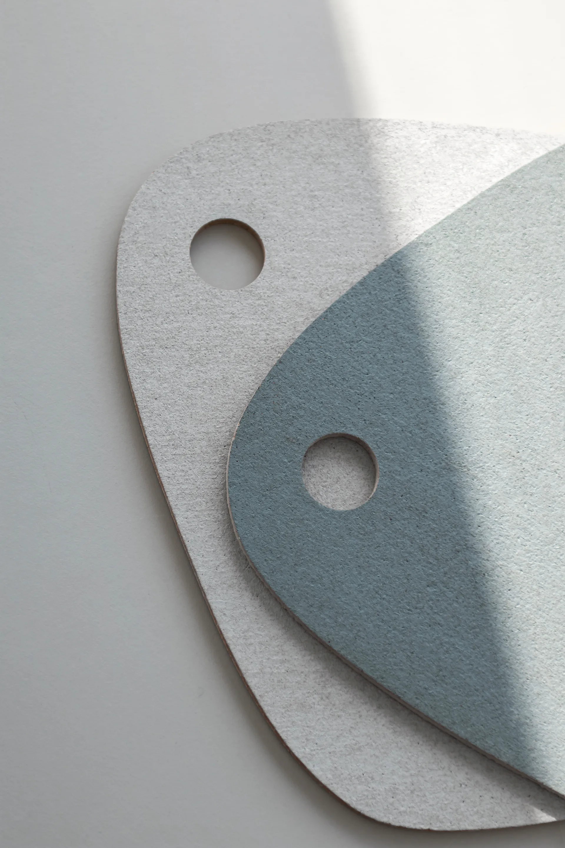 Twin reversible 餐垫 , Slate 蓝色-light 灰色 Mette Ditmer