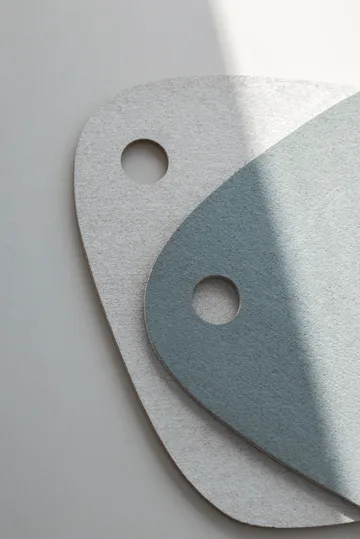 Twin reversible 餐垫  - Slate 蓝色-light 灰色 - Mette Ditmer