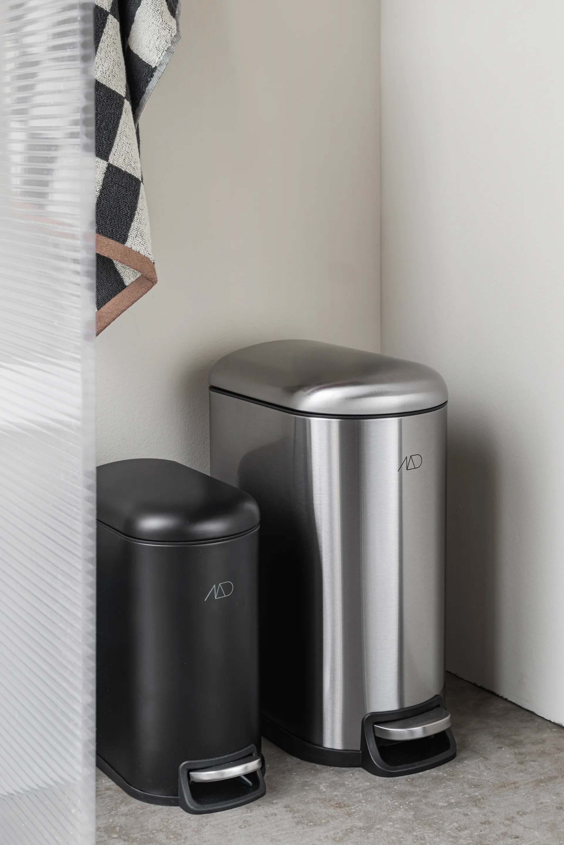 Walther 脚踏式桶 10L, 不锈钢色 Mette Ditmer