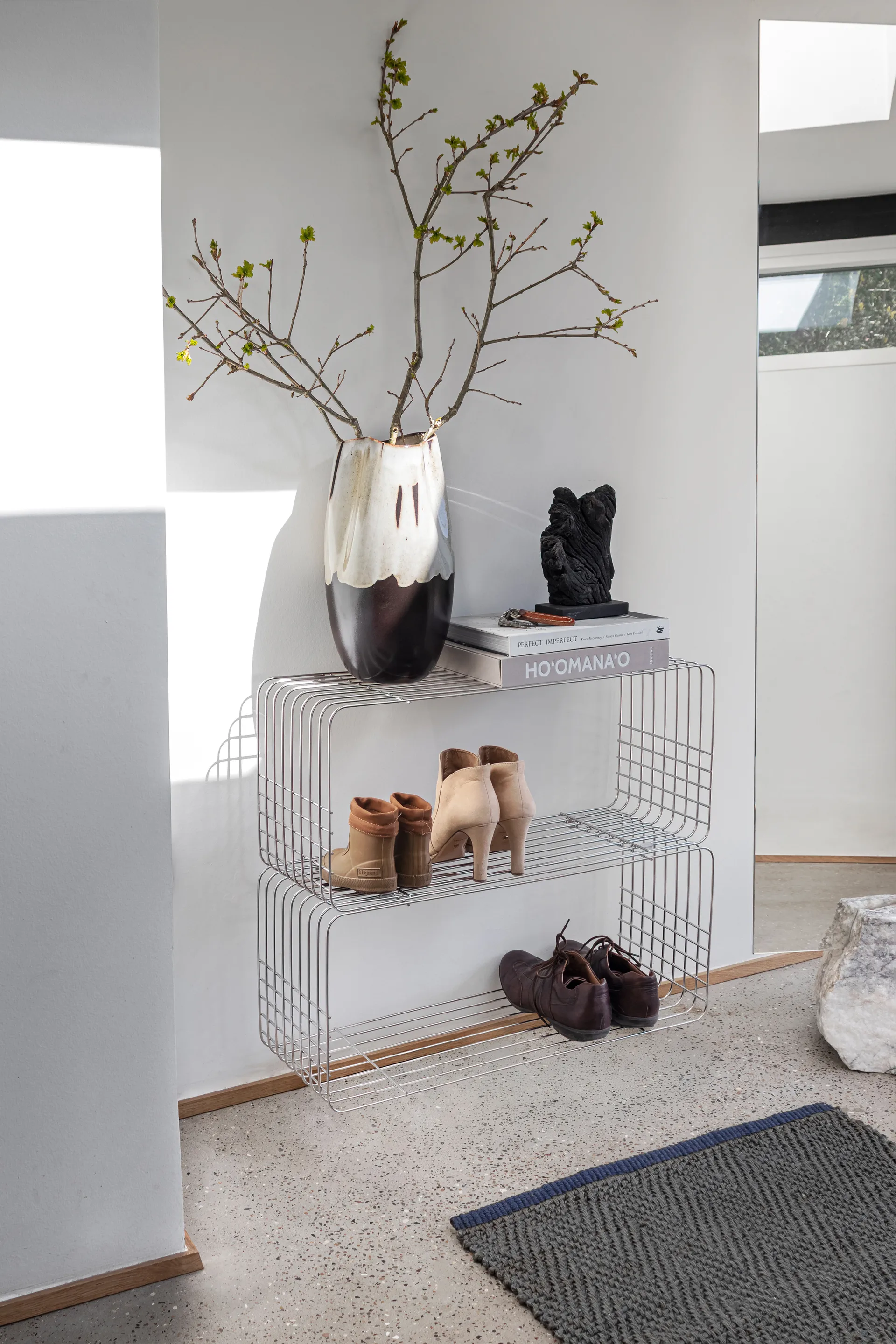 Wire 架子 31x70x26 cm, 镀铬色 Mette Ditmer