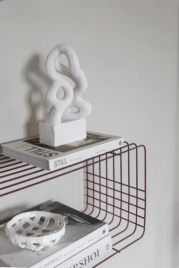 Wire 架子 - 酒红色, 31x70x26 cm - Mette Ditmer